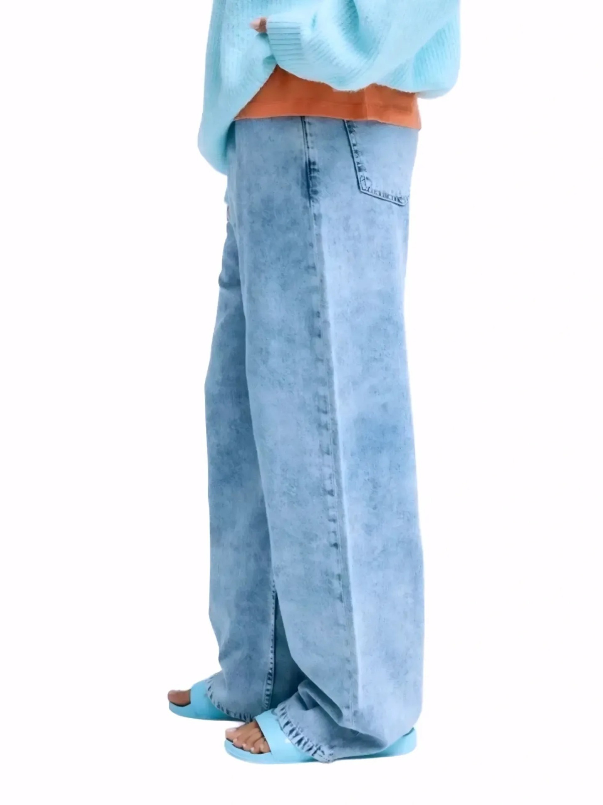 Calças Roxy Saltwater Mid Sunbleached Denim