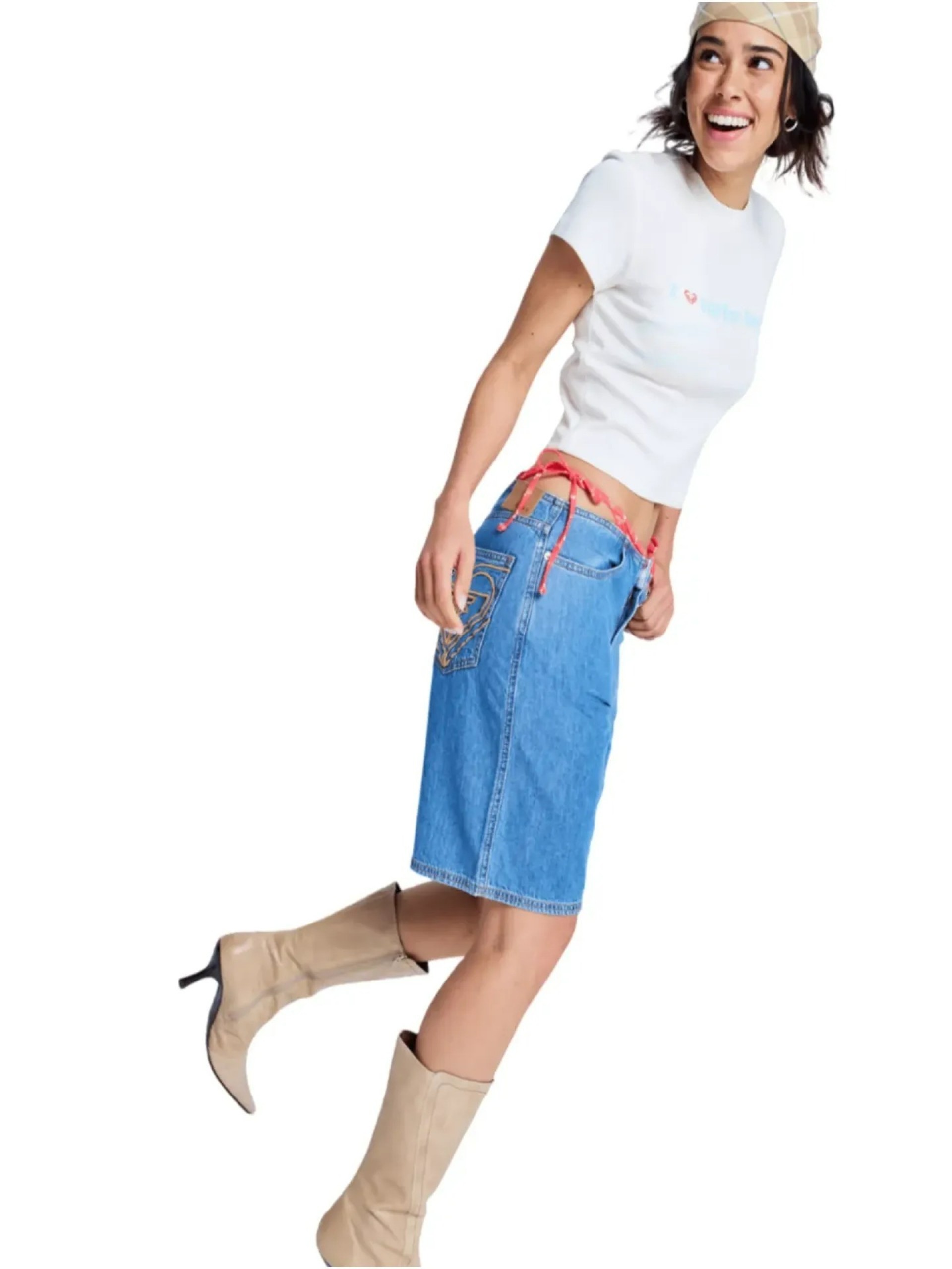 Calções Roxy Cool Girl Longline Denim