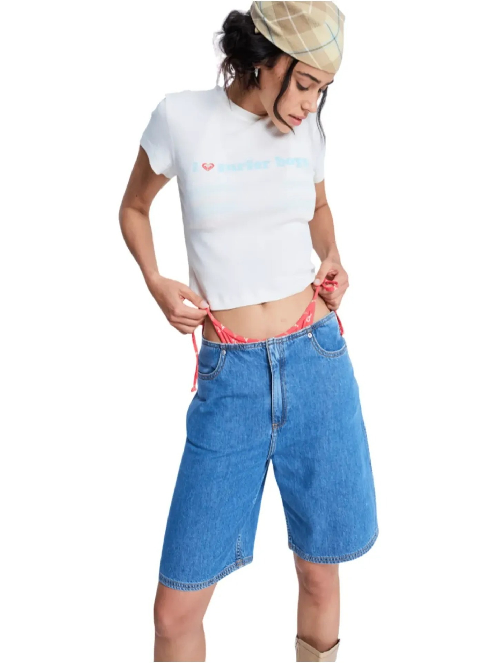 Calções Roxy Cool Girl Longline Denim