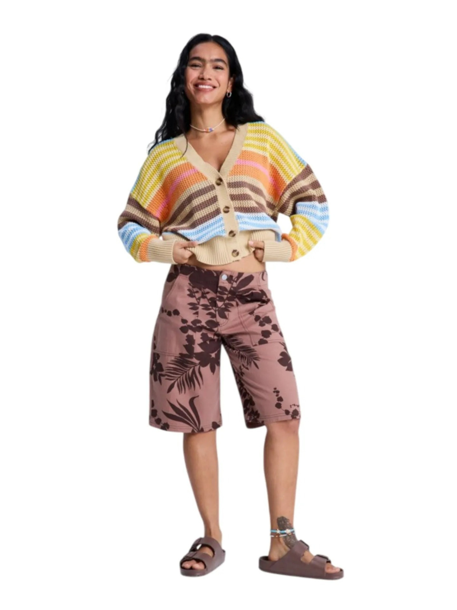 Casaco de Malha Roxy Cosmic Coast Stripes
