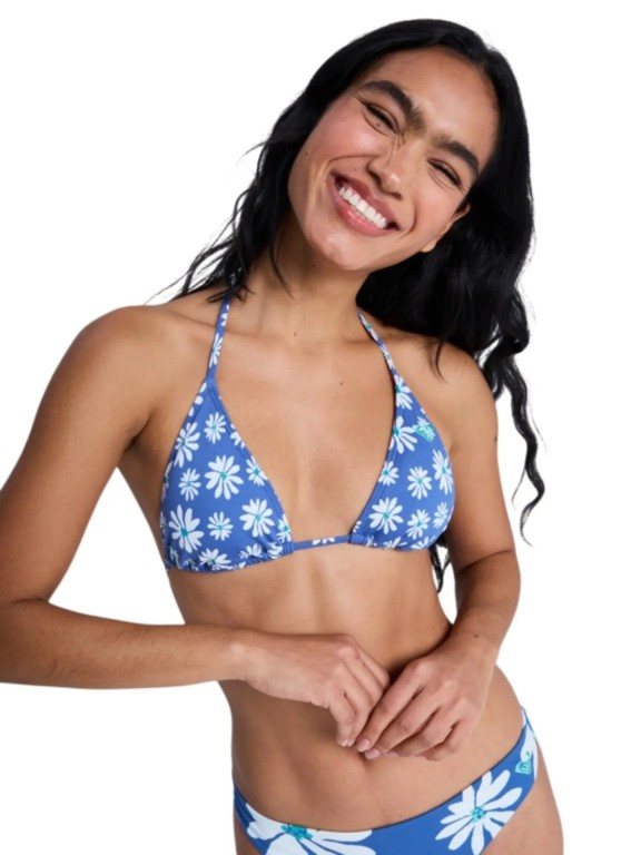 Roxy Printed Essentials Tiki Tri Bikini Top Roxy Printed Essentials Tiki Tri Bikini Top
