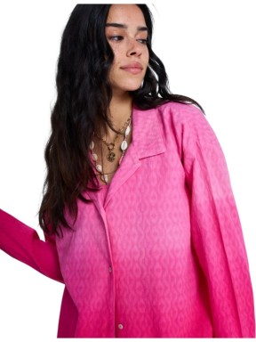 Vestido Camiseiro Roxy Ocean Gradient