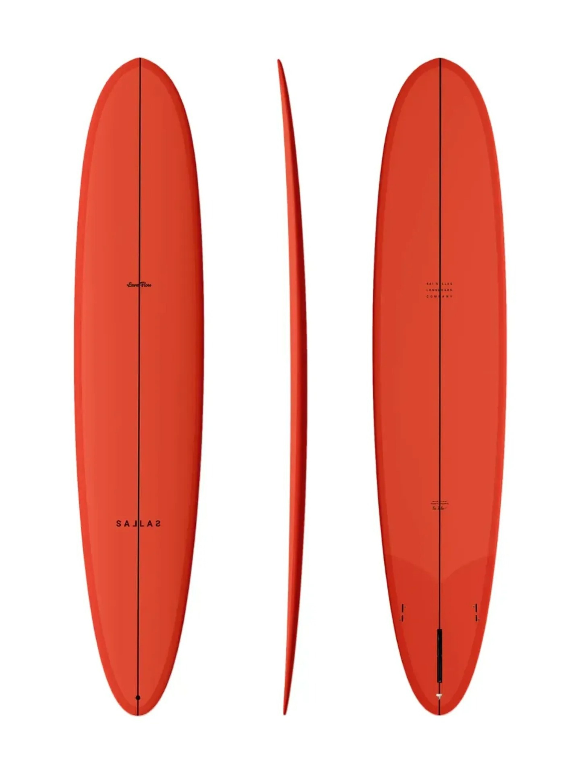 Lava Flow 9'0" FCS II Longboard Thunderbolt Silver