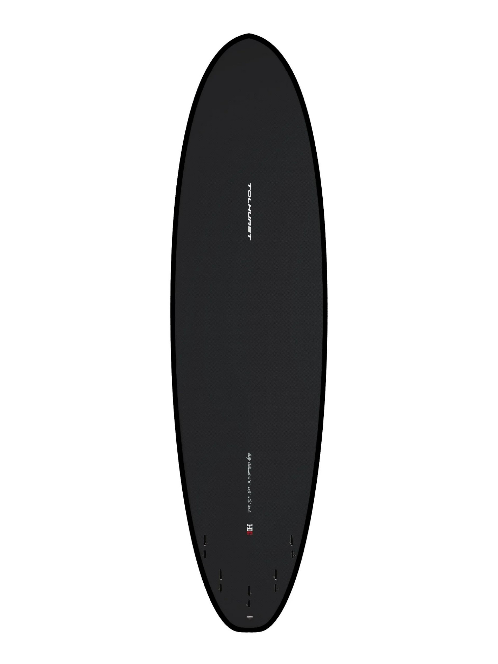 Moe 7'4" FCS II Surfboard Thunderbolt Black