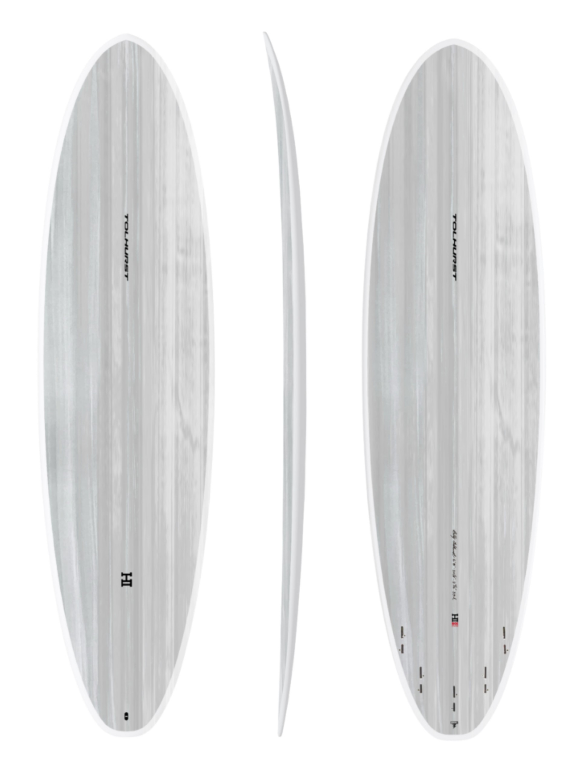 Moe 7'2" FCS II Surfboard Thunderbolt Red
