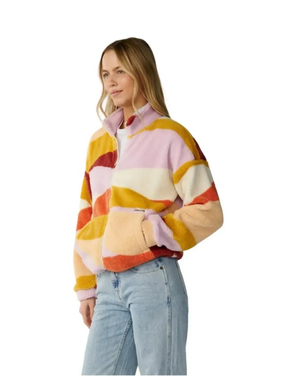 Casaco com Zip Rip Curl Retro Swell Standard Polar Casaco com Zip Rip Curl Retro Swell Standard Polar