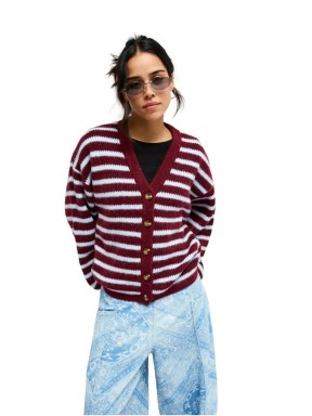 Roxy Deep Ocean Stripe Knit Jacket