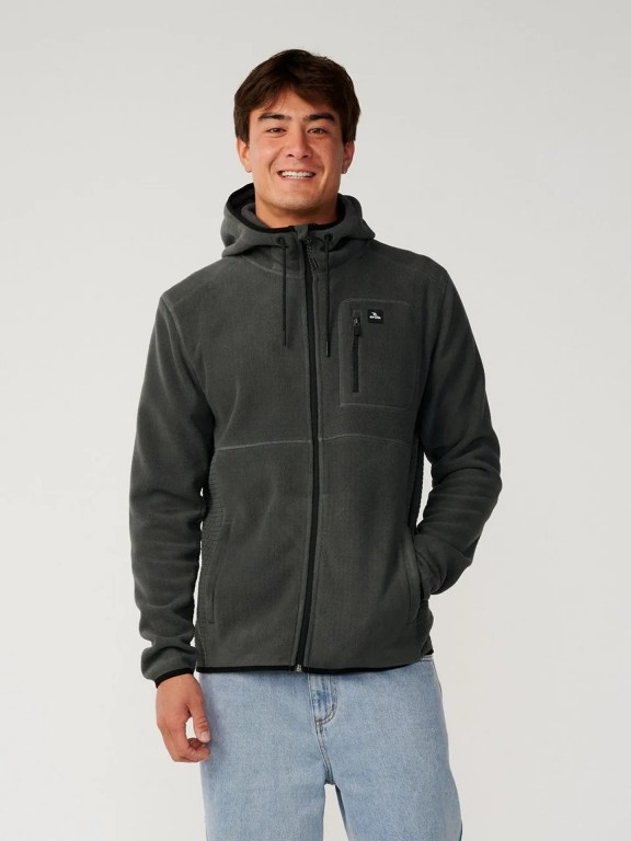 Casaco com Zip Rip Curl Departed Polar Fleece Casaco com Zip Rip Curl Departed Polar Fleece