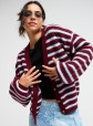 Casaco de Malha Roxy Deep Ocean Stripe