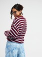 Casaco de Malha Roxy Deep Ocean Stripe