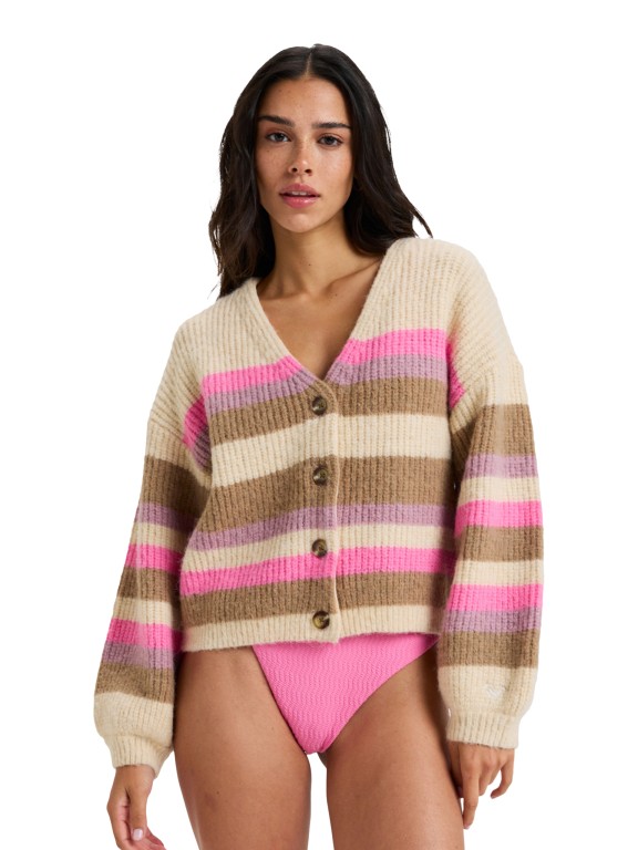 Roxy Marble Tiles Stripe Knit Jacket