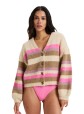 Roxy Marble Tiles Stripe Knit Jacket